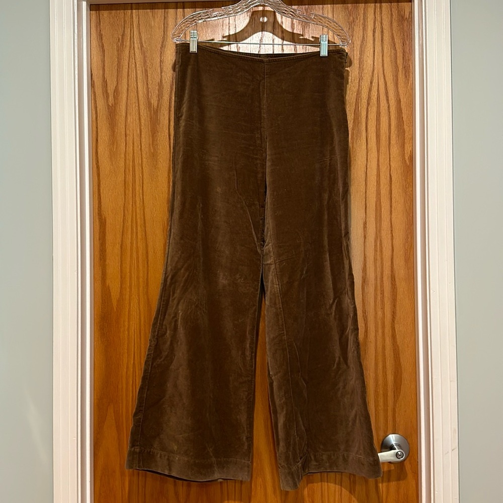 Free People Velvet Wide Leg Pants